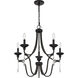 Joules 5 Light 25 inch Palladian Bronze Chandelier Ceiling Light