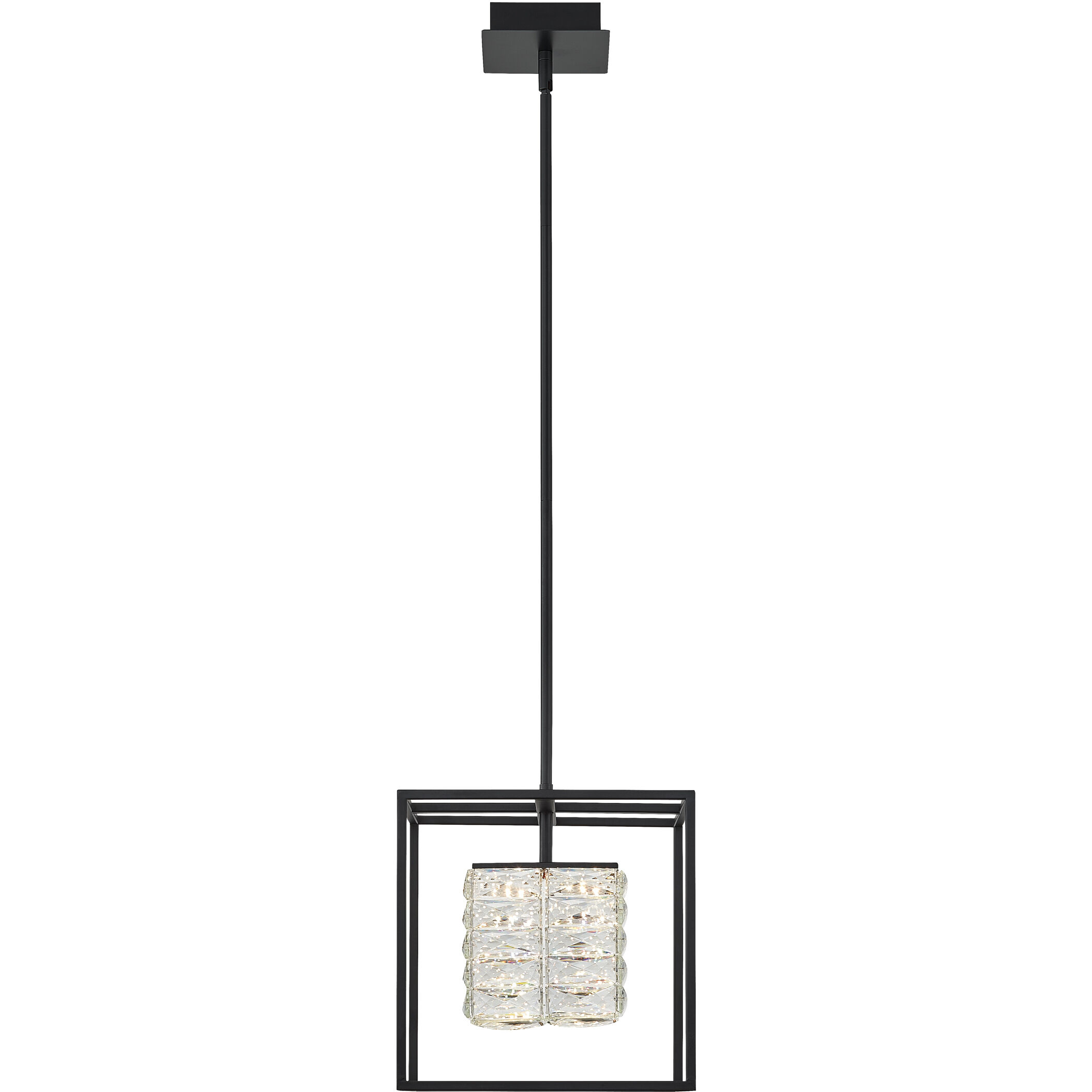 Dazzle LED 12 inch Matte Black Pendant Ceiling Light