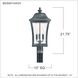 Bardstown 3 Light 25 inch Aged Verde Outdoor Post Lantern