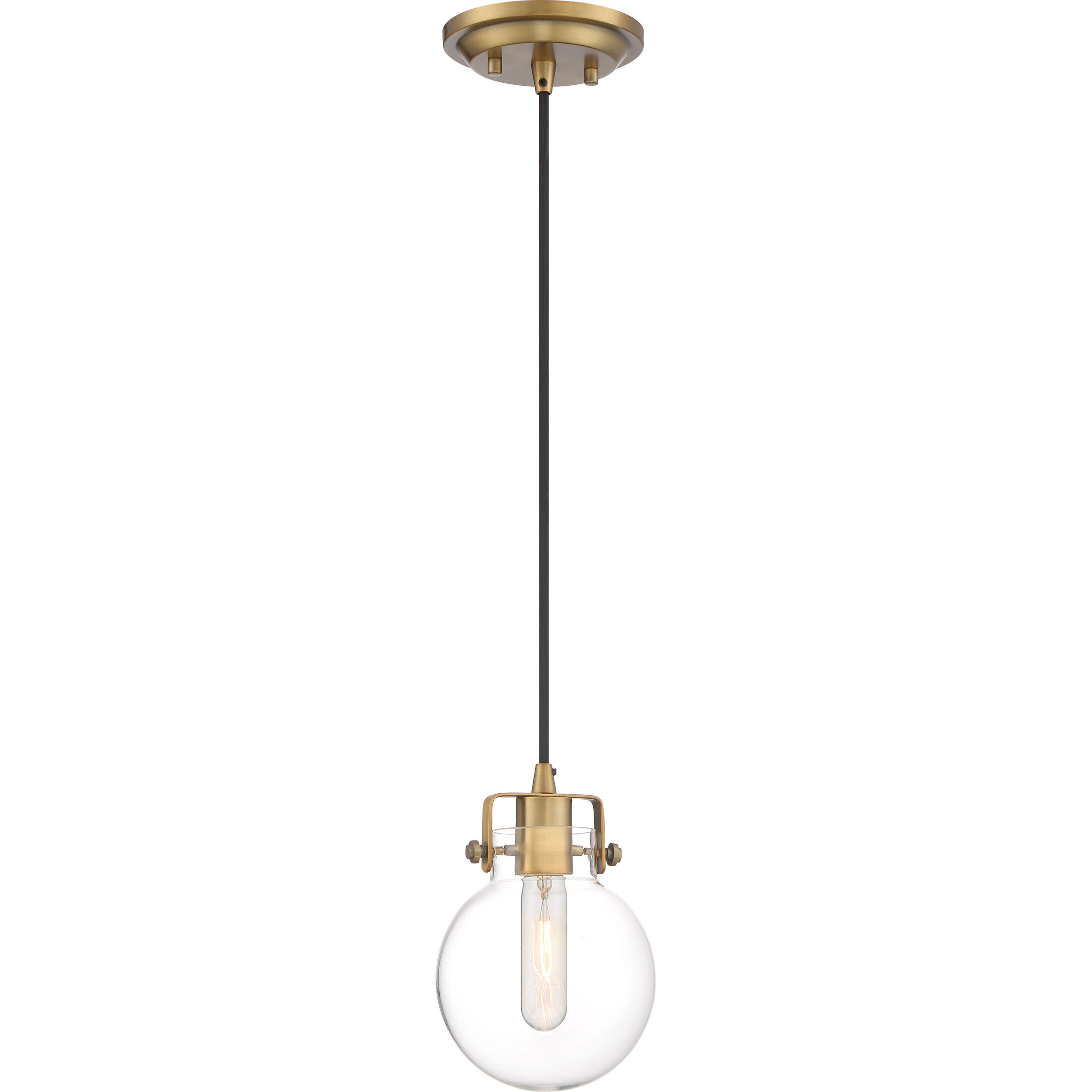 Sidwell 1 Light 6 inch Weathered Brass Mini Pendant Ceiling Light