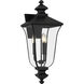 Farley 3 Light 25.25 inch Matte Black Outdoor Wall Lantern