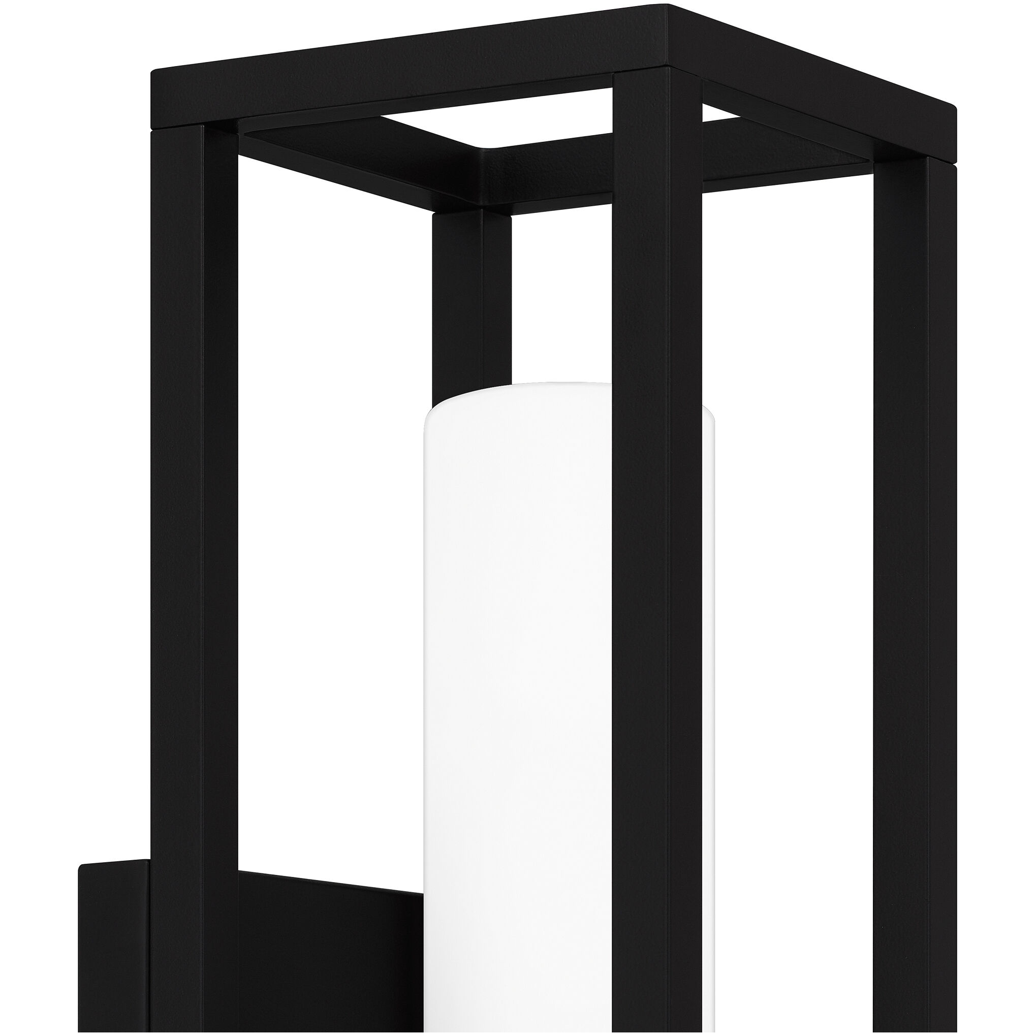 Neville 1 Light 5 inch Matte Black Outdoor Lantern