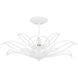 Tallulah 3 Light 22 inch Sand White Semi-Flush Mount Ceiling Light, Extra Large