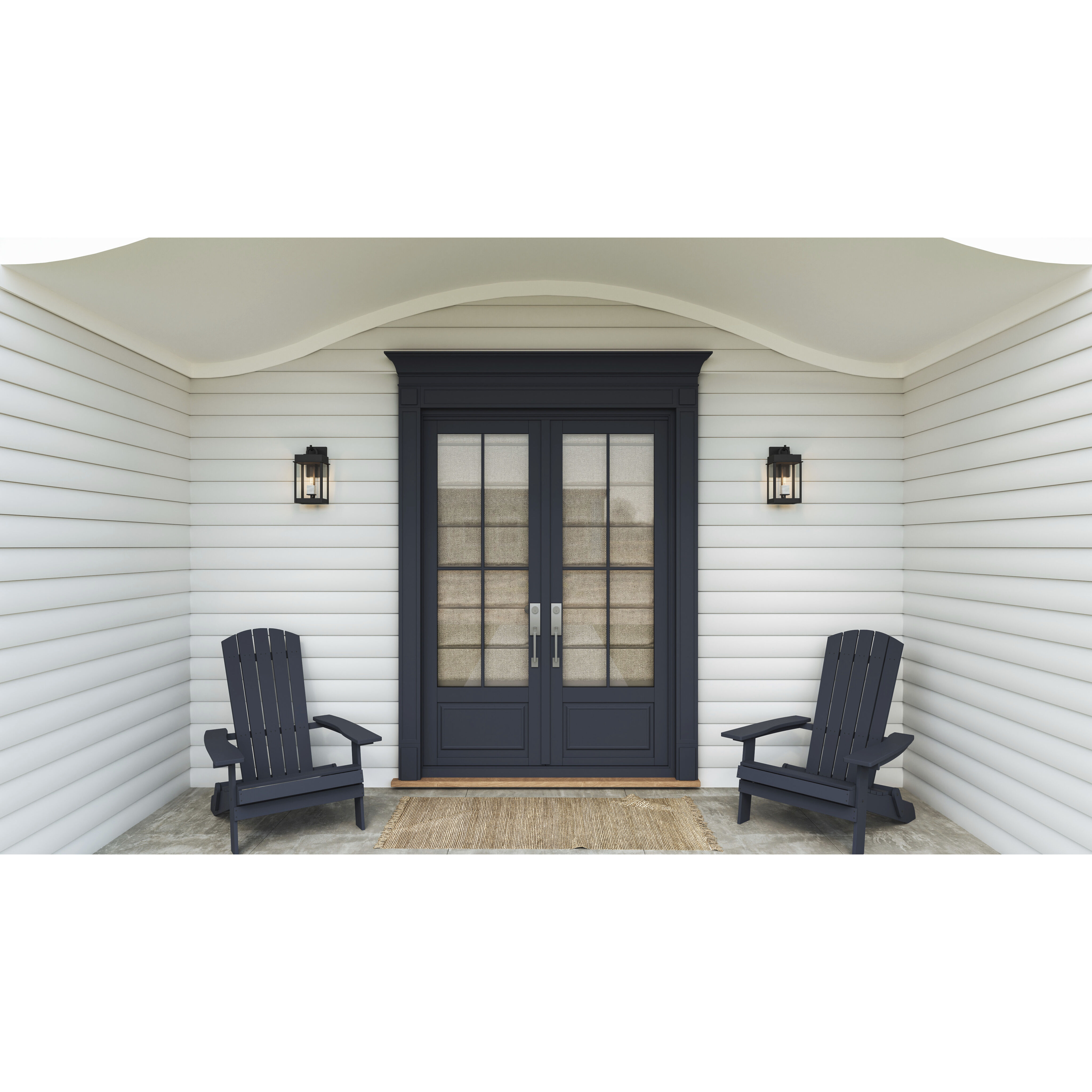 Carmen 1 Light 13 inch Matte Black Outdoor Wall Lantern, Small