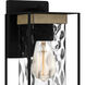 Longwood 1 Light 12 inch Matte Black Outdoor Wall Lantern