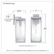 Westover 1 Light 20 inch Stainless Steel Outdoor Wall Lantern