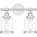 Dixie 2 Light 15.00 inch Bathroom Vanity Light
