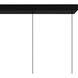 Alys LED 40 inch Matte Black Linear Chandelier Ceiling Light, Medium