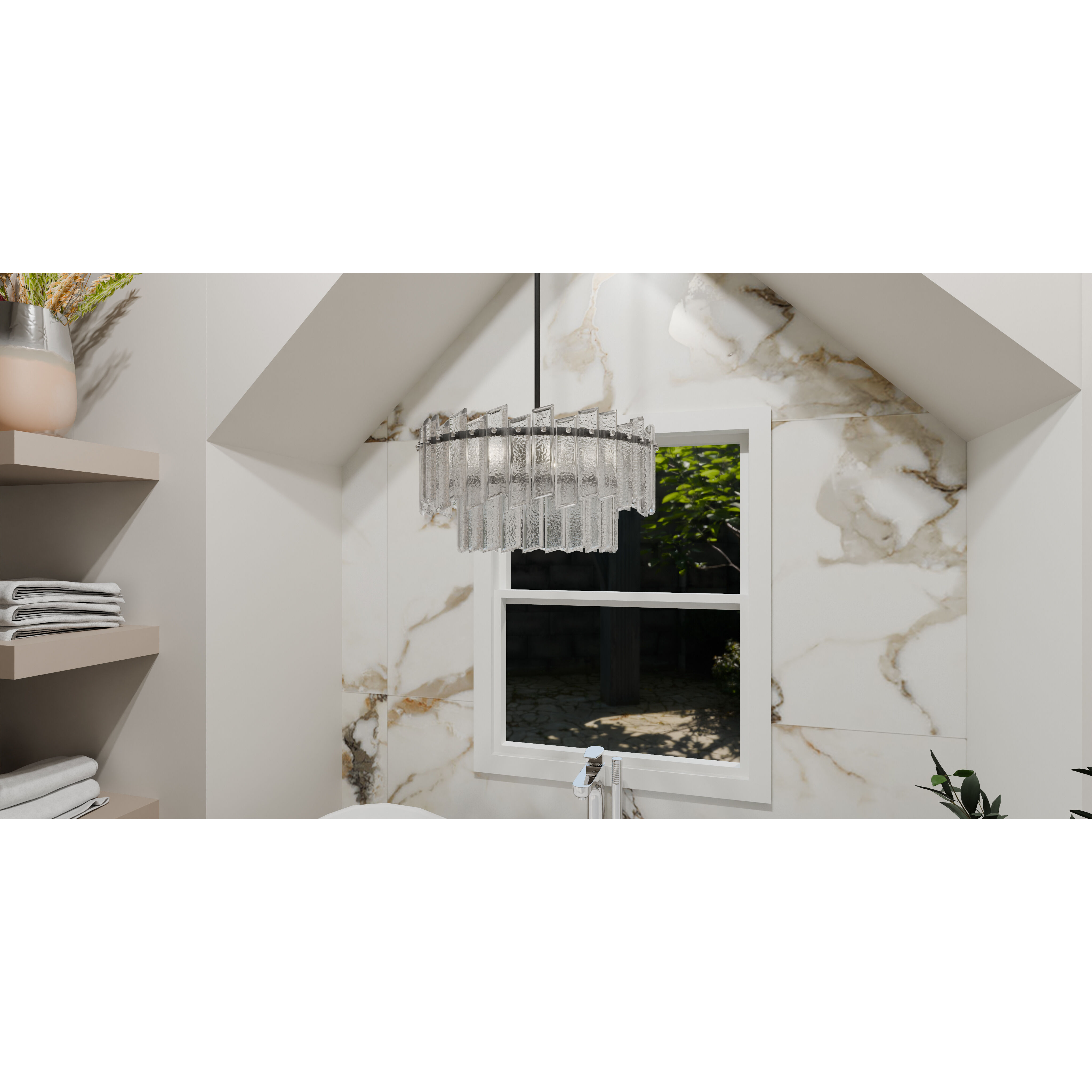 Dion 6 Light 19.75 inch Matte Black Pendant Ceiling Light