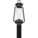 Sutton 1 Light 19.25 inch Speckled Black Outdoor Post Lantern, Large