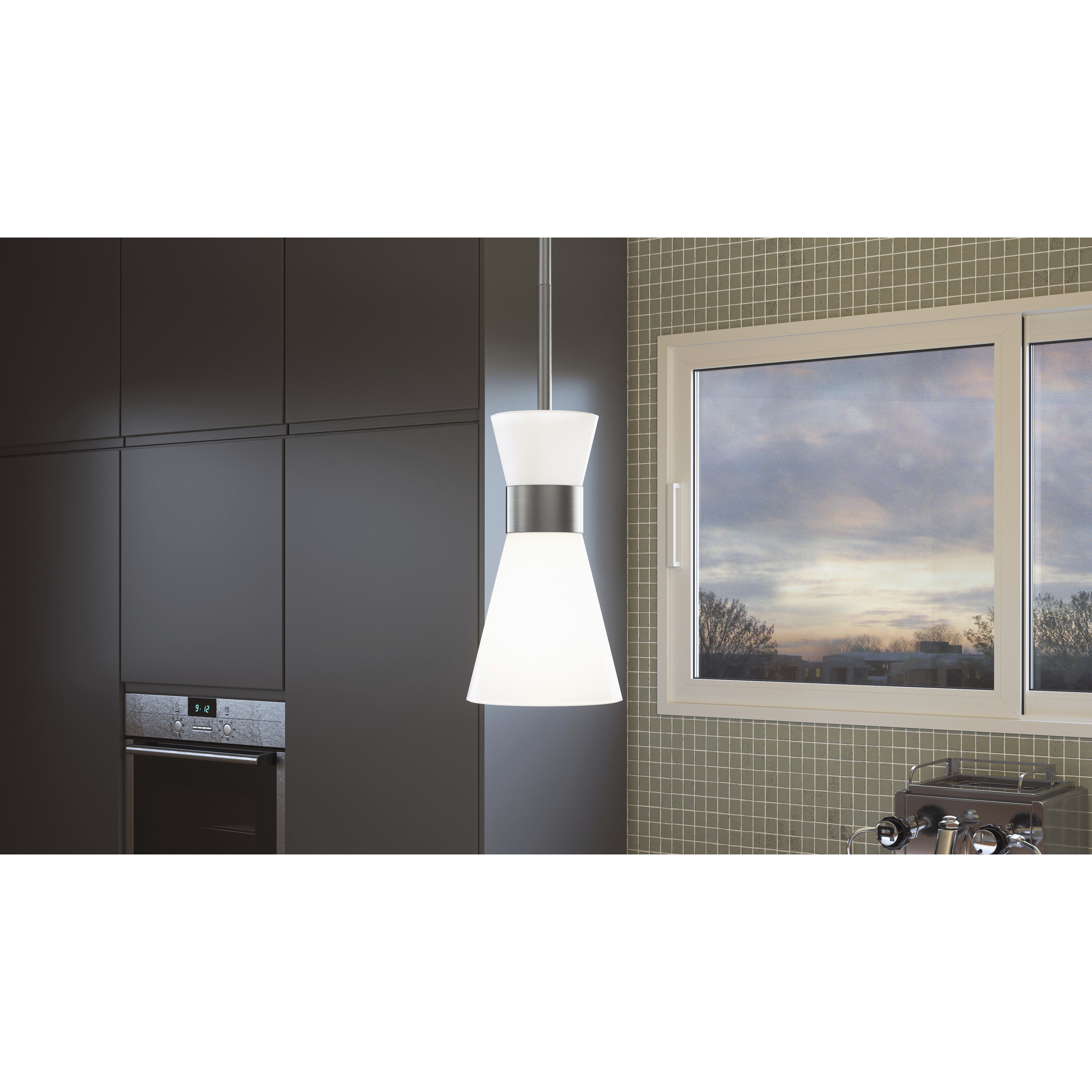 Fremont 1 Light 5 inch Brushed Nickel Mini Pendant Ceiling Light, Small