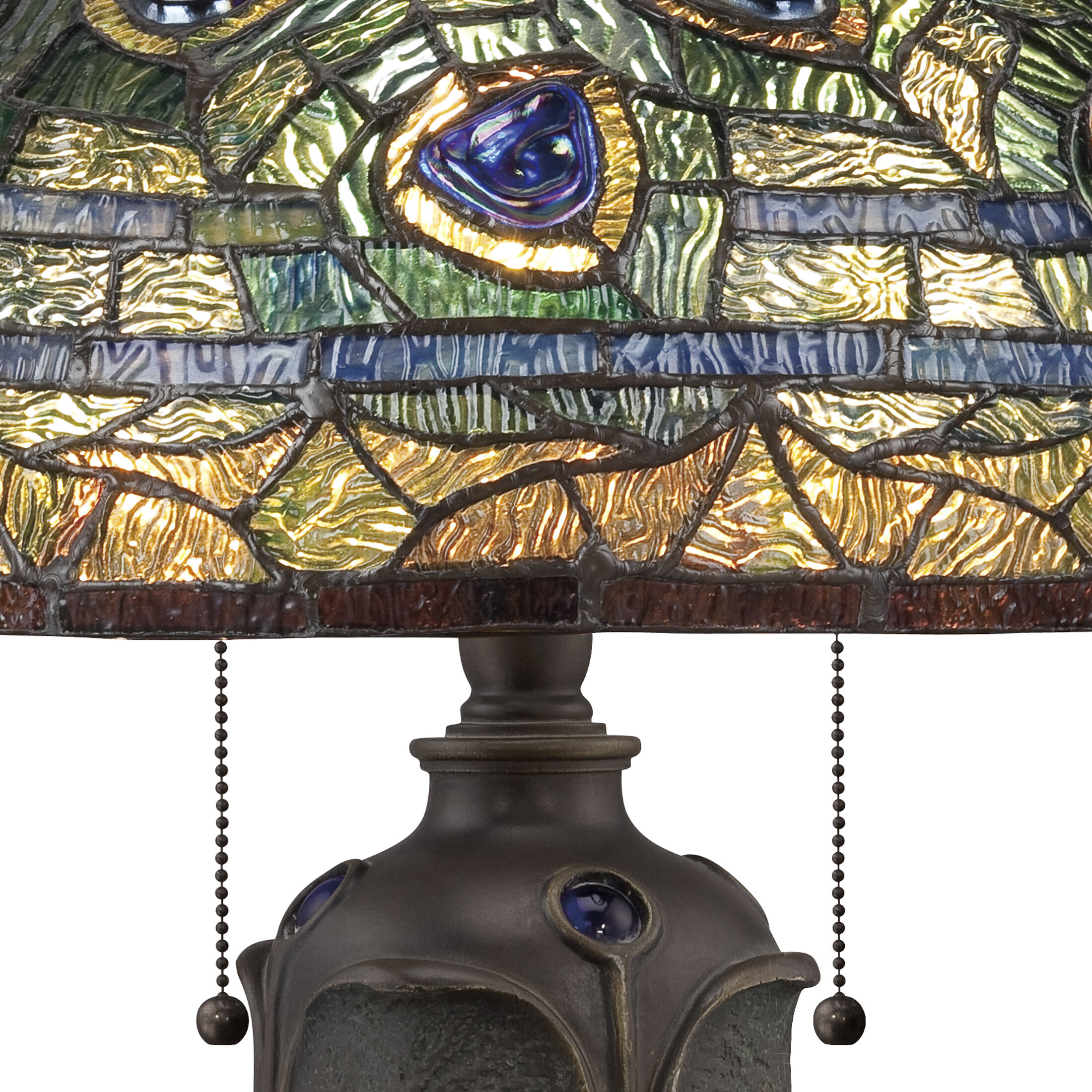 Quoizel stained glass lamp on sale