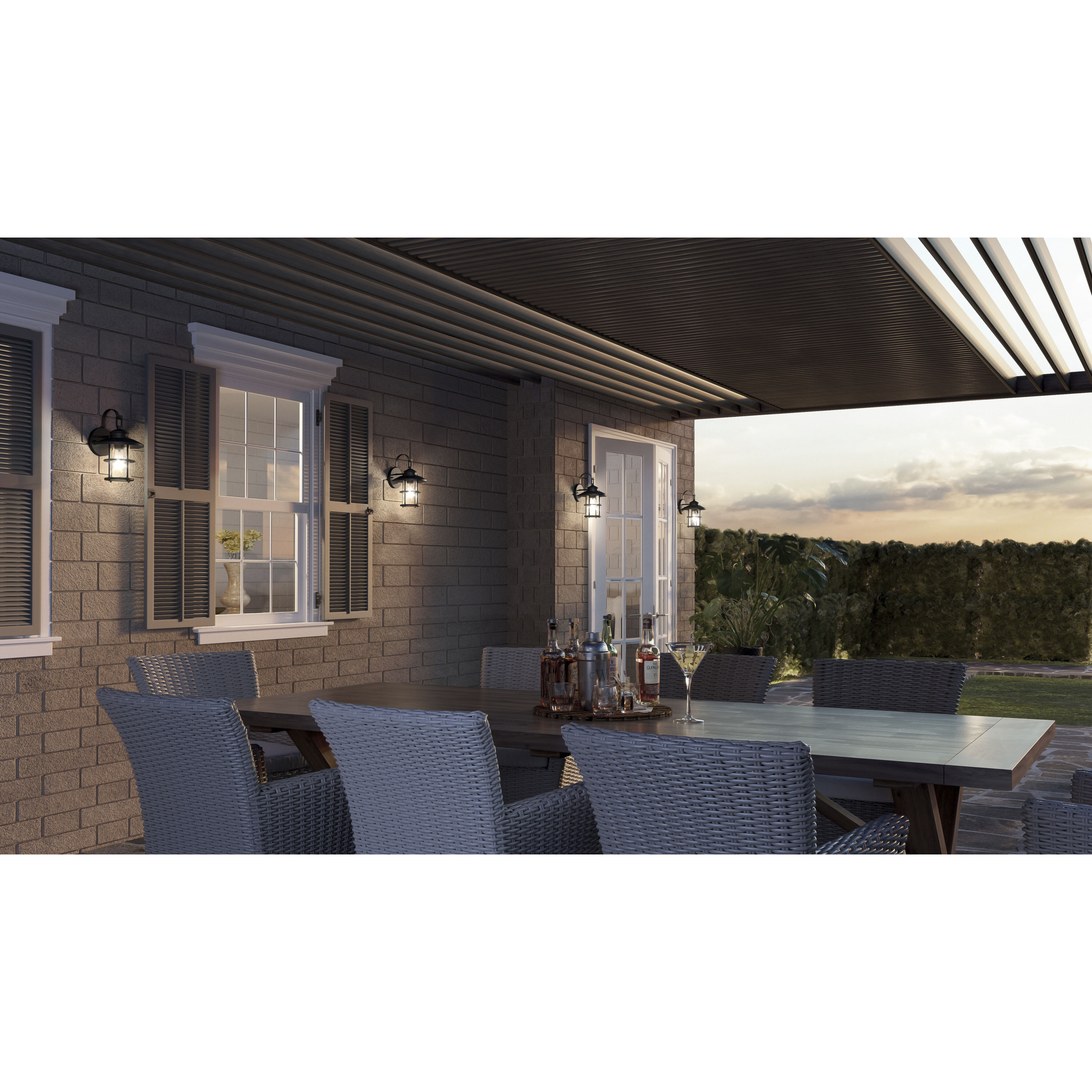 Lombard 1 Light 13 inch Matte Black Outdoor Wall Lantern