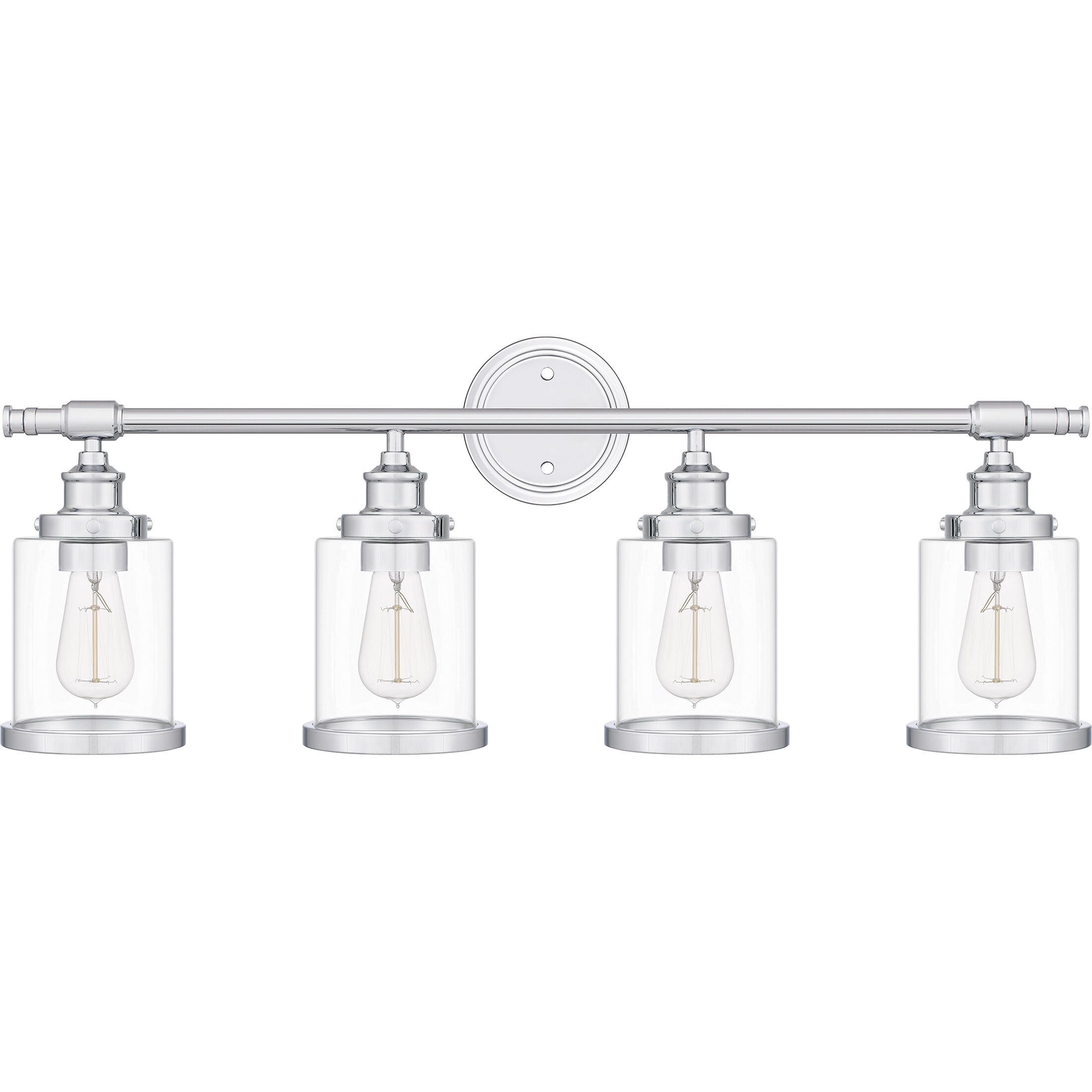 Dixie 4 Light 32 inch Polished Chrome Bath Light Wall Light