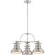 Emery 3 Light 24 inch Brushed Nickel Chandelier Ceiling Light
