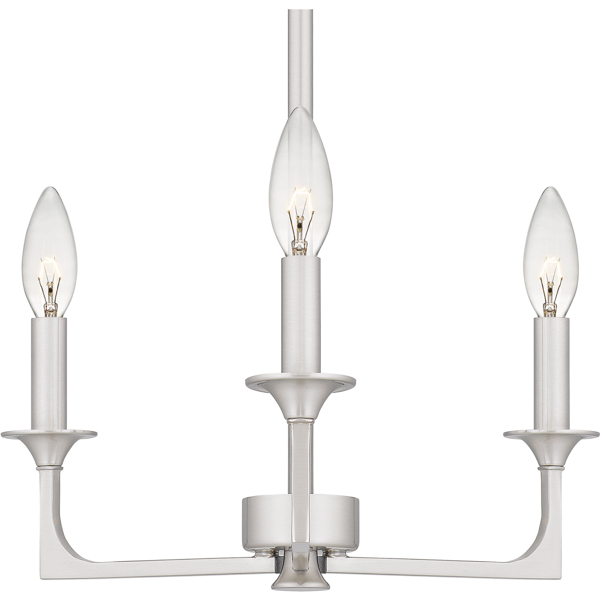 Prescott 3 Light 16 inch Brushed Nickel Chandelier Ceiling Light