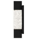 Solace LED 16 inch Matte Black Outdoor Wall Lantern, Medium