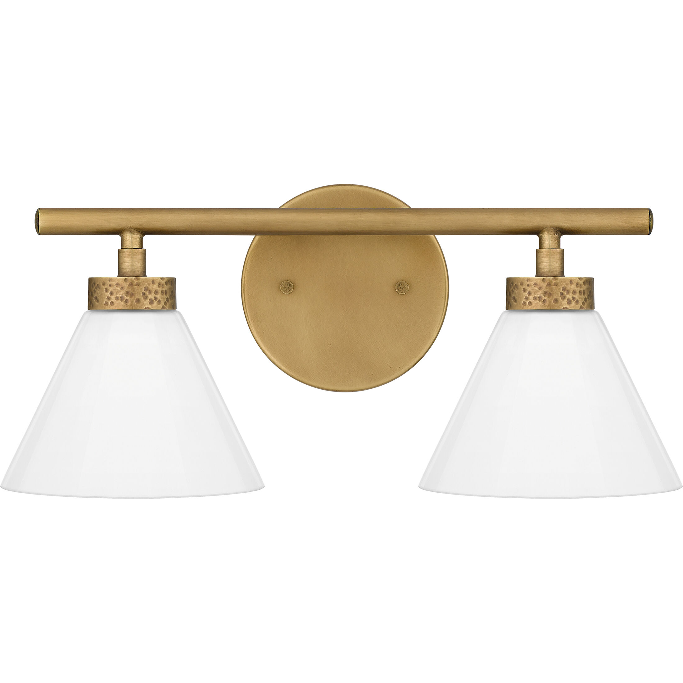 Ira 2 Light 16 inch Weathered Brass Bath Light Wall Light