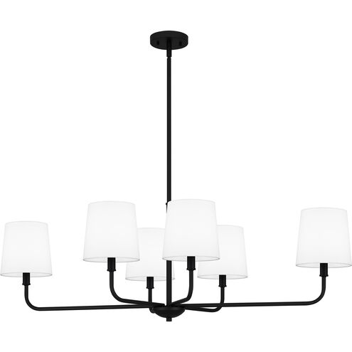 Gallagher 6 Light 42 inch Matte Black Island Light Ceiling Light