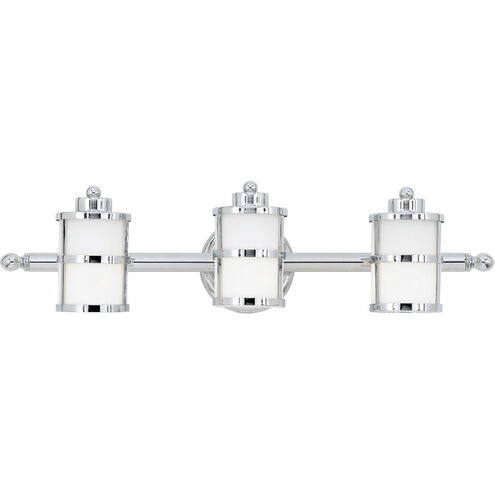 Tranquil Bay 3 Light 26 inch Polished Chrome Bath Light Wall Light