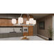 Penning 6 Light 38 inch Brushed Nickel Island Light Ceiling Light