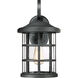 Crusade 1 Light 18 inch Earth Black Outdoor Wall Lantern