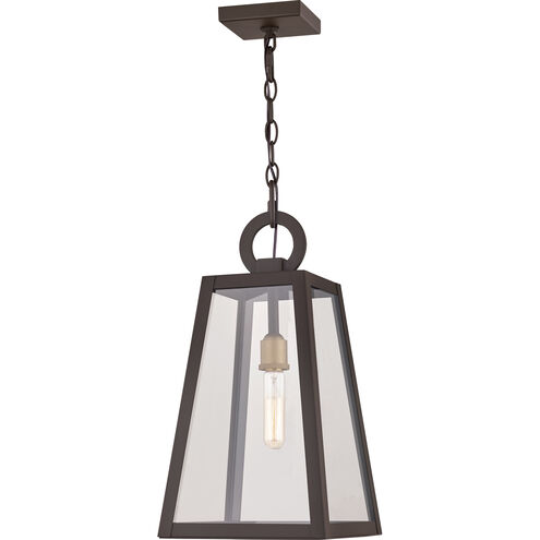Poplar Point 1 Light 10 inch Old Bronze Mini Pendant Ceiling Light, Small