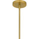 Molly 5 Light 27 inch Brushed Gold Chandelier Ceiling Light