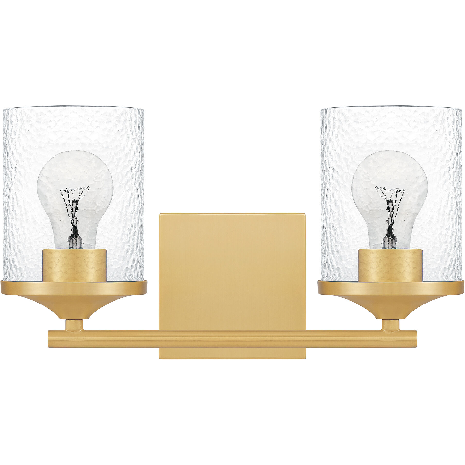 Abner 2 Light 14 inch Aged Brass Bath Light Wall Light