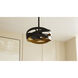 Zito 20 inch Matte Black with Black Matte Blades Fandelier
