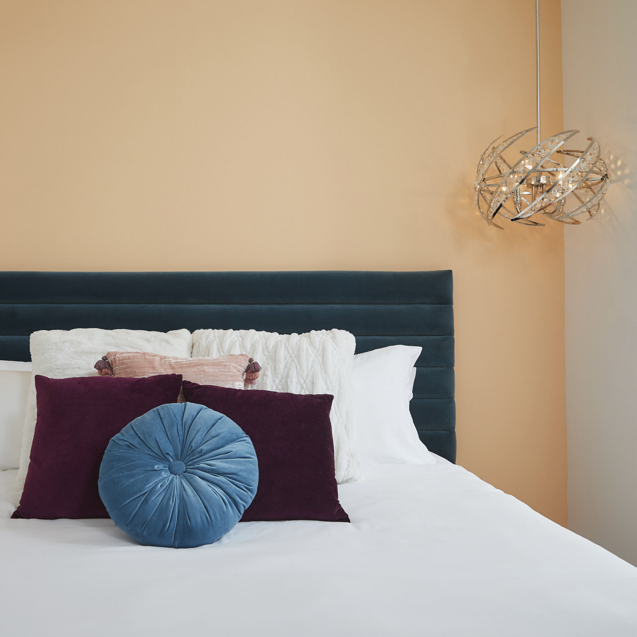 Crescent 4 Light 18 inch Polished Nickel Pendant Ceiling Light