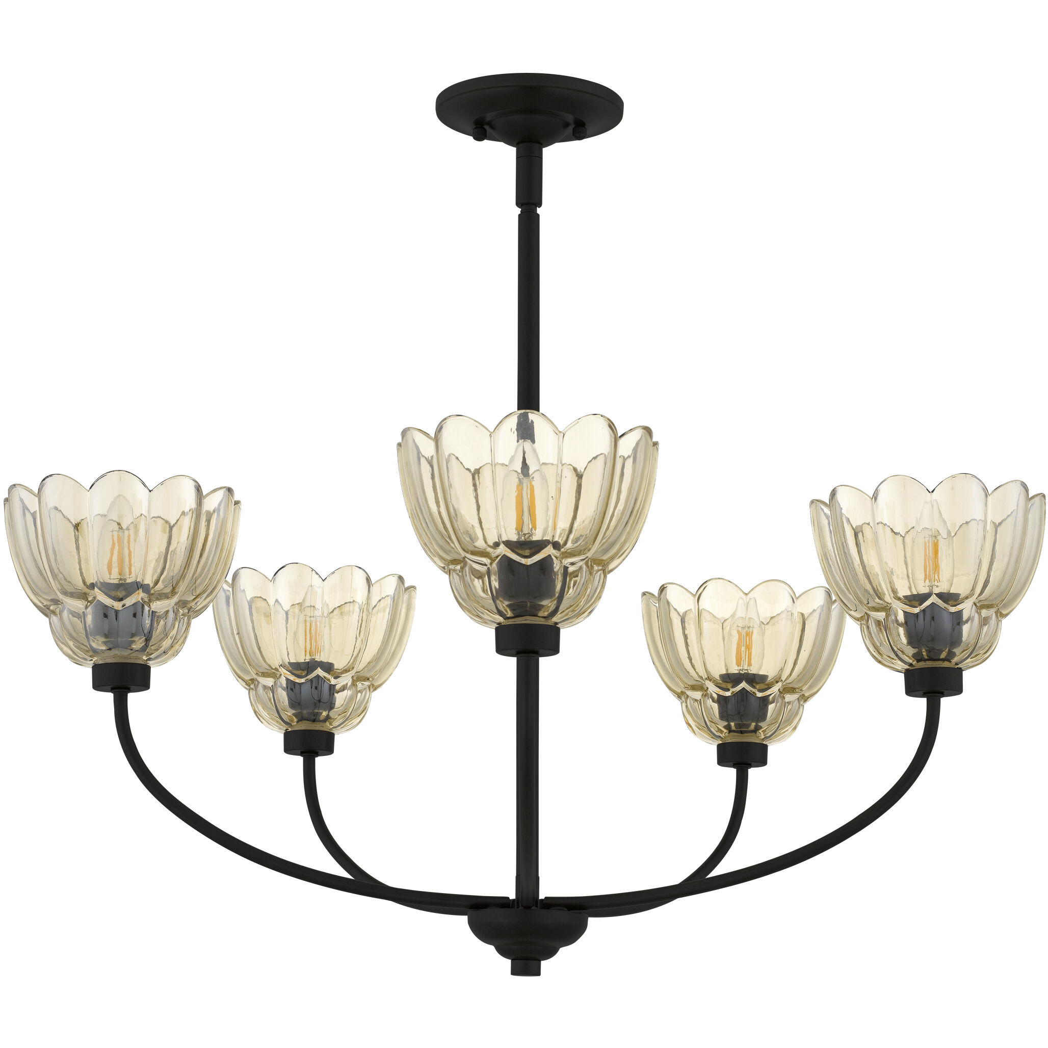 Whitecap 5 Light 28 inch Mottled Cocoa Chandelier Ceiling Light