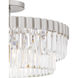 Starlight 4 Light 18.5 inch Brushed Nickel Semi-Flush Mount Ceiling Light, Large