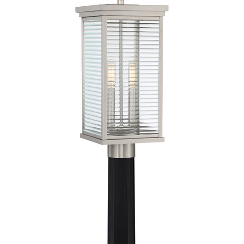 Gardner 2 Light 17.75 inch Stainless Steel Outdoor Post Light