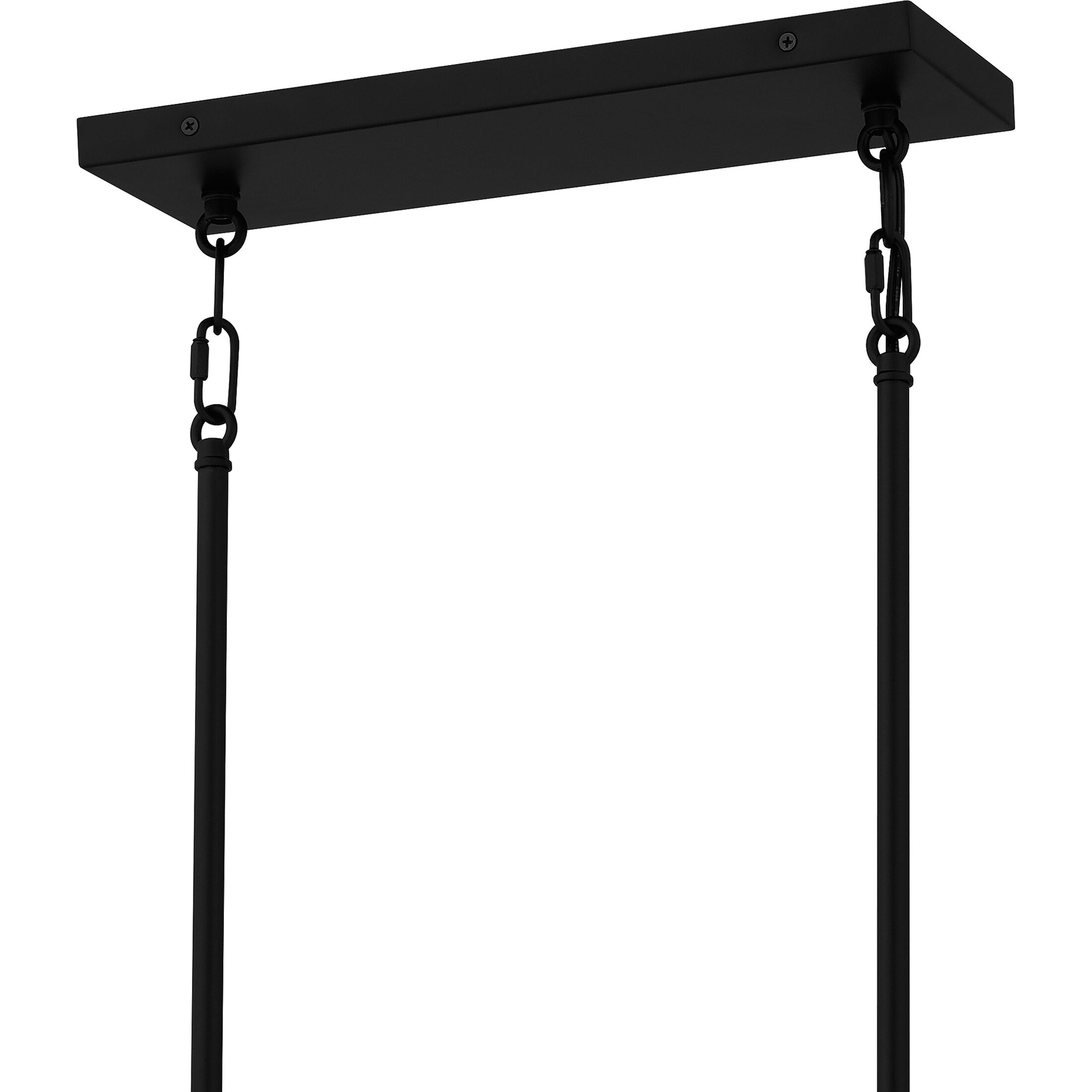 Malamute 6 Light 36.5 inch Matte Black Island Light Ceiling Light