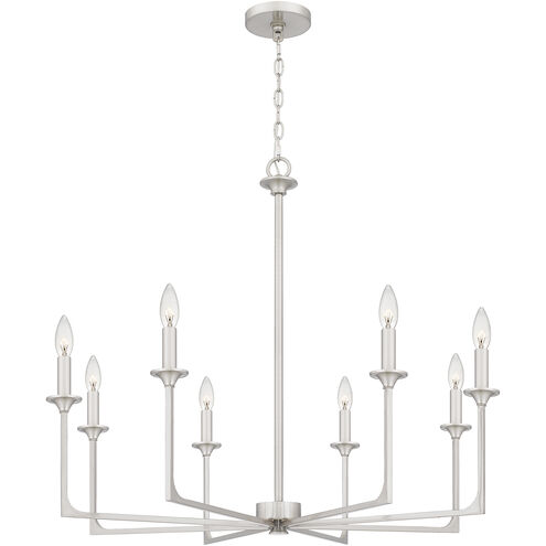 Prescott 8 Light 32 inch Brushed Nickel Chandelier Ceiling Light