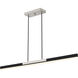 Colter LED 48 inch Brushed Nickel Island Light Ceiling Light, Large