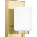 Wilburn LED 6 inch Satin Brass Bath Light Wall Light