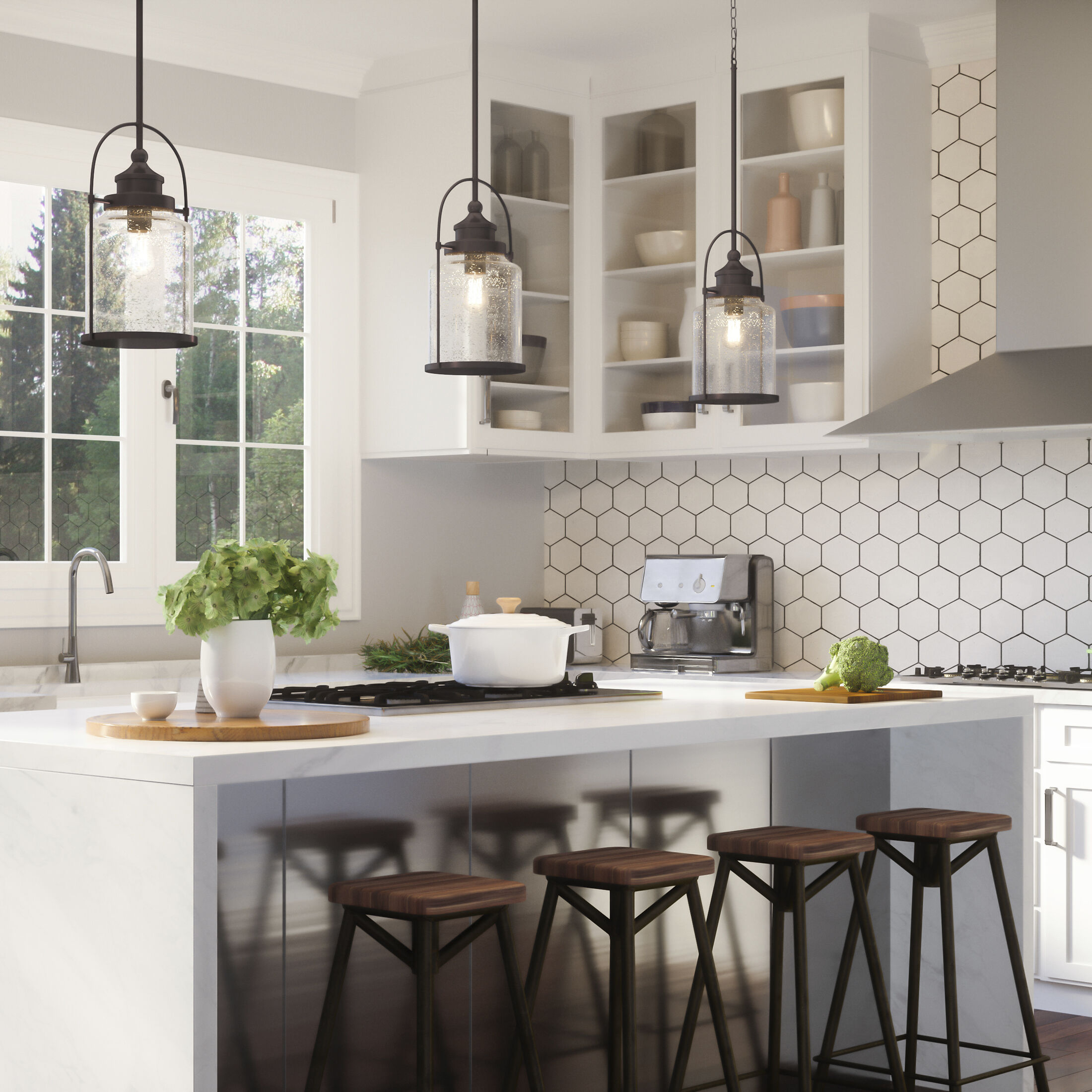 Payson 1 Light 9 inch Western Bronze Mini Pendant Ceiling Light