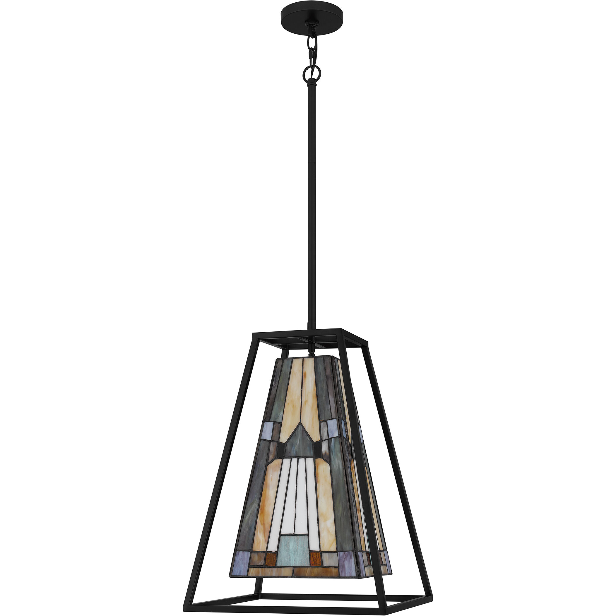 Caledonia 1 Light 14 inch Matte Black Mini Pendant Ceiling Light, Small
