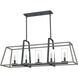 Quoizel 5 Light 40 inch Distressed Iron Linear Chandelier Ceiling Light
