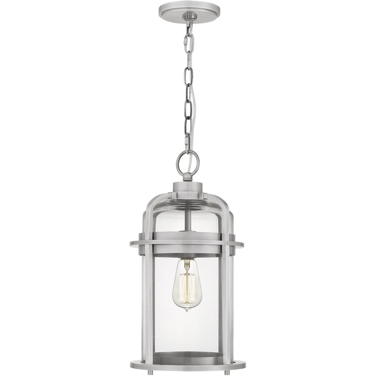 Carrington 1 Light 9 inch Industrial Aluminum Mini Pendant Ceiling Light, Small