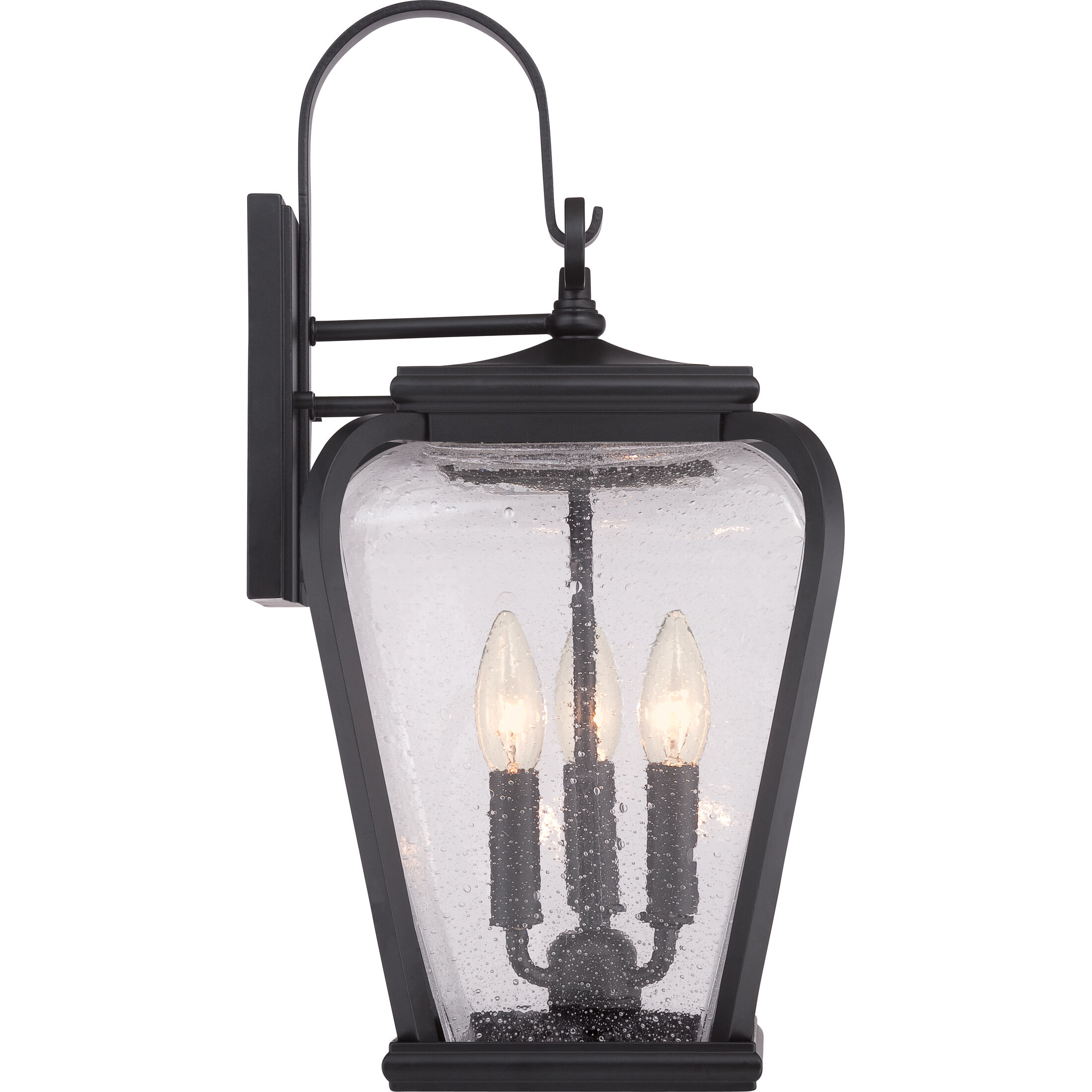 Province 3 Light 19 inch Mystic Black Outdoor Wall Lantern