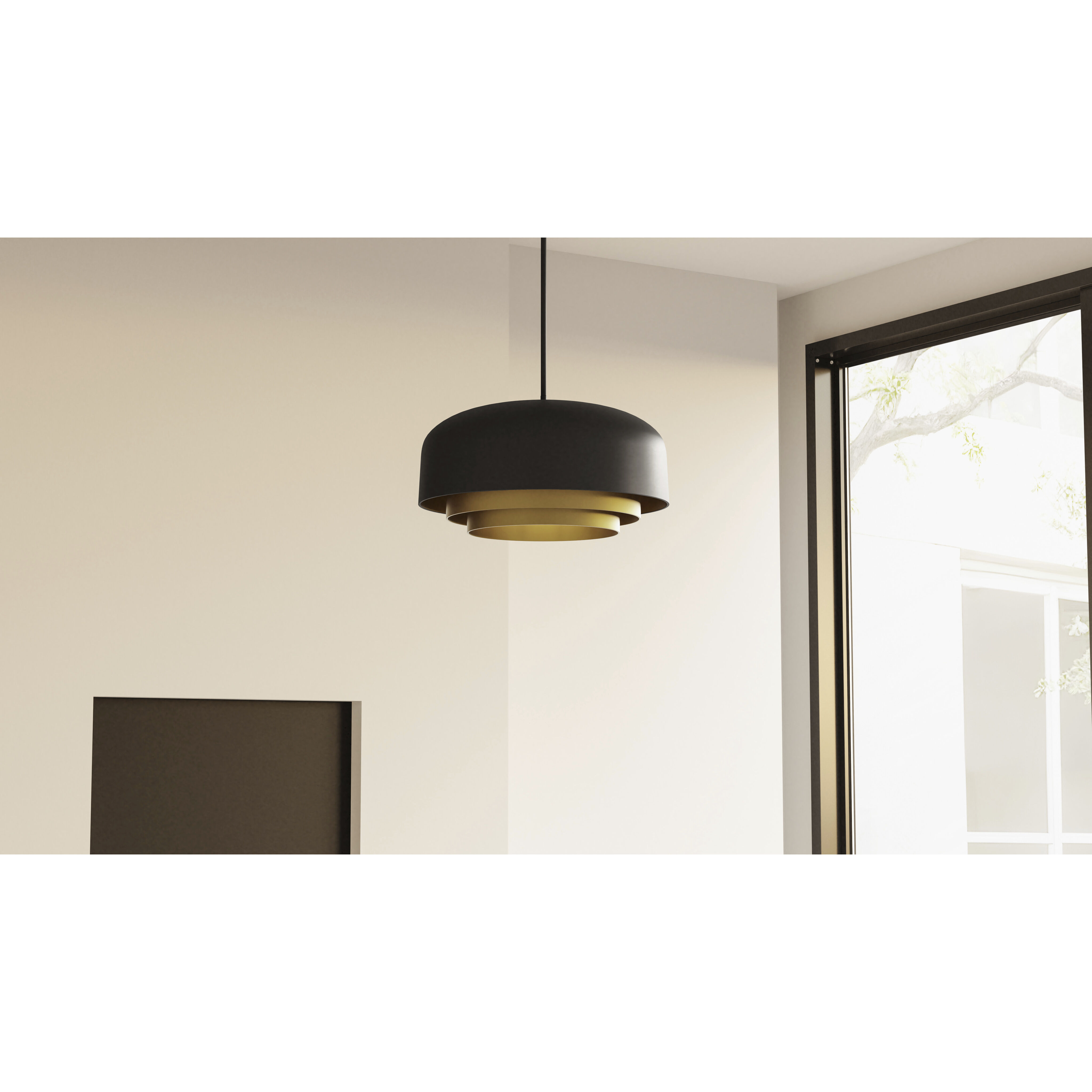 Frankie 4 Light 22 inch Matte Black Pendant Ceiling Light, Large