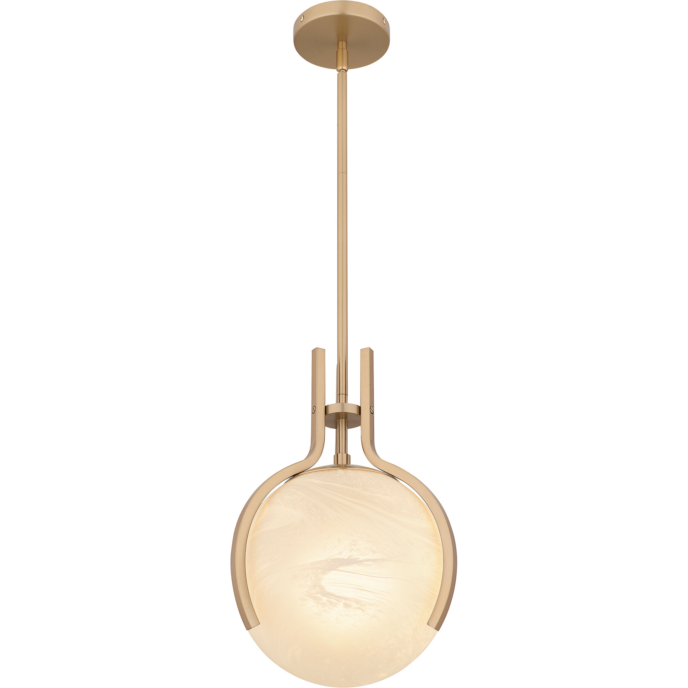 Orbit 1 Light 11.25 inch Bronze Gold Pendant Ceiling Light