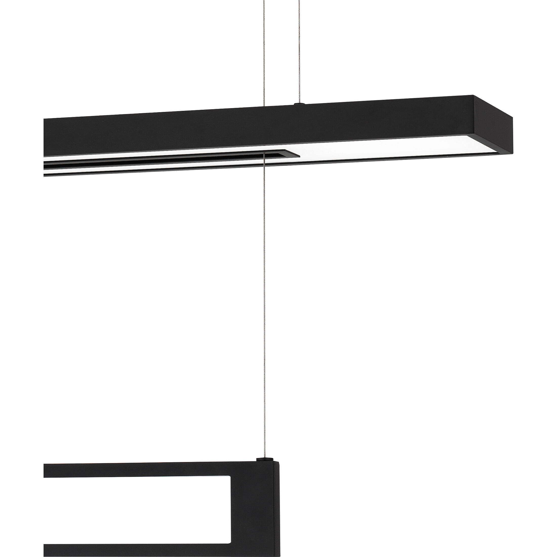 Sylvanus LED 38 inch Matte Black Island Light Ceiling Light