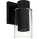 Sawyer LED 10 inch Matte Black Outdoor Wall Lantern, Small