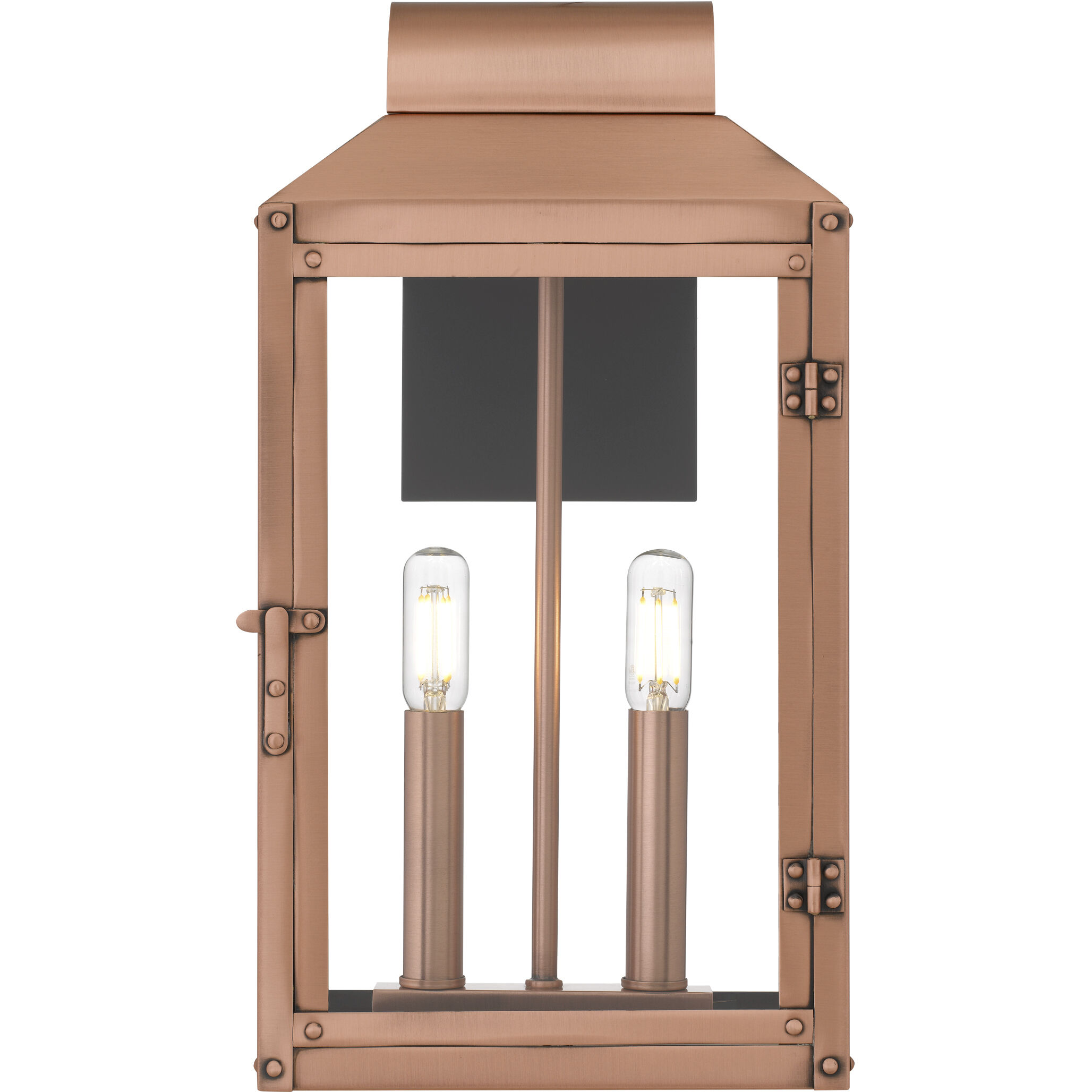 Beryn 2 Light 15.5 inch Aged Copper Outdoor Wall Lantern