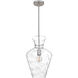 Hollis 1 Light 12 inch Brushed Nickel Pendant Ceiling Light