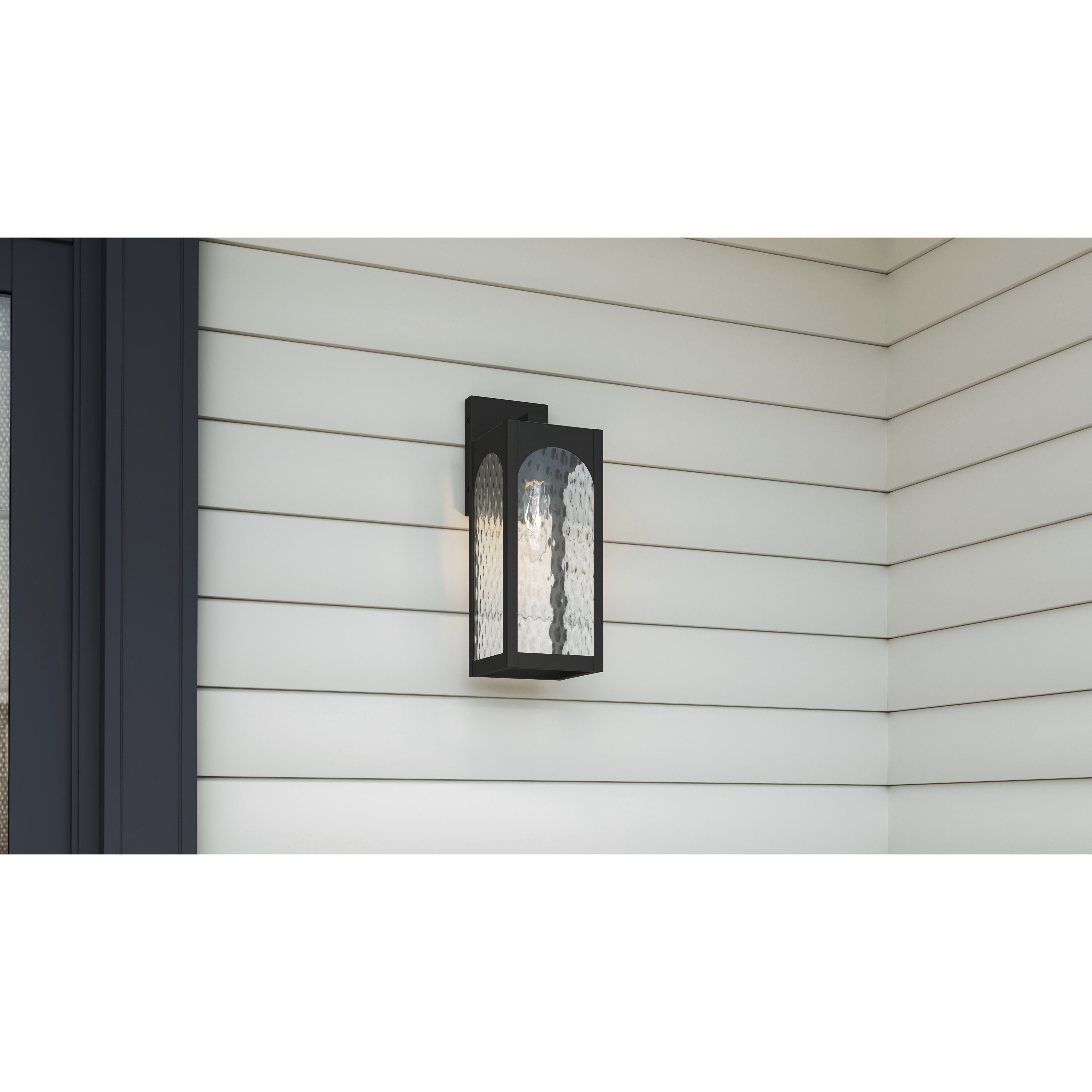 Dallington 1 Light 16.75 inch Matte Black Outdoor Wall Lantern, Medium
